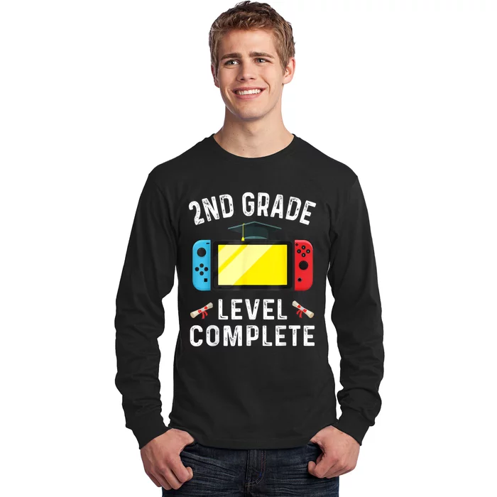 Kindergarten Level Complete Graduation Class Gamer Long Sleeve Shirt