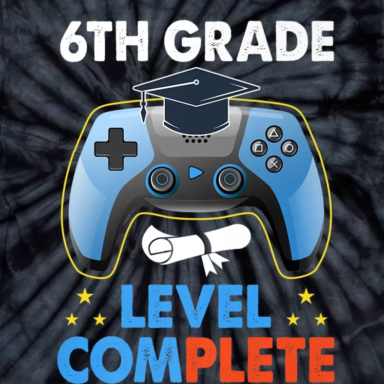 Kindergarten Level Complete Graduation Class Gamer Tie-Dye T-Shirt