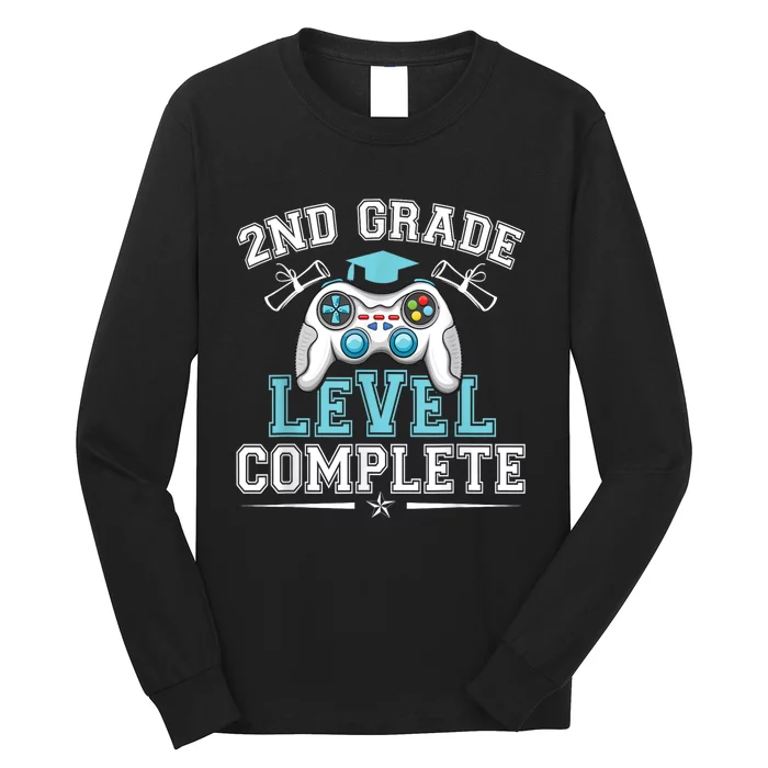 Kindergarten Level Complete Graduation Class Gamer Long Sleeve Shirt