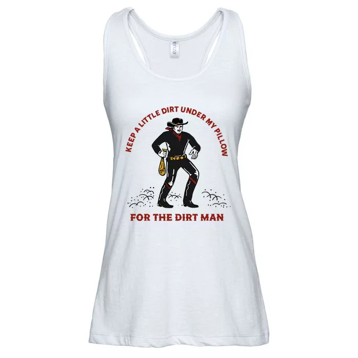 Keep Little Dirt Under My Pillow For The Dirt Man Raglan Baseball Ladies Essential Flowy Tank