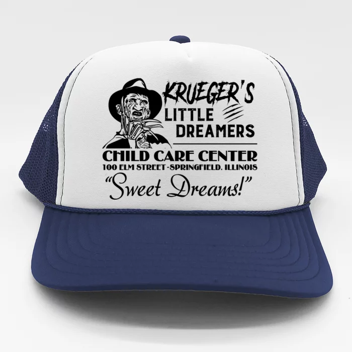 Krueger’S Little Dreamers Sweet Dreams Freddy Halloween Trucker Hat