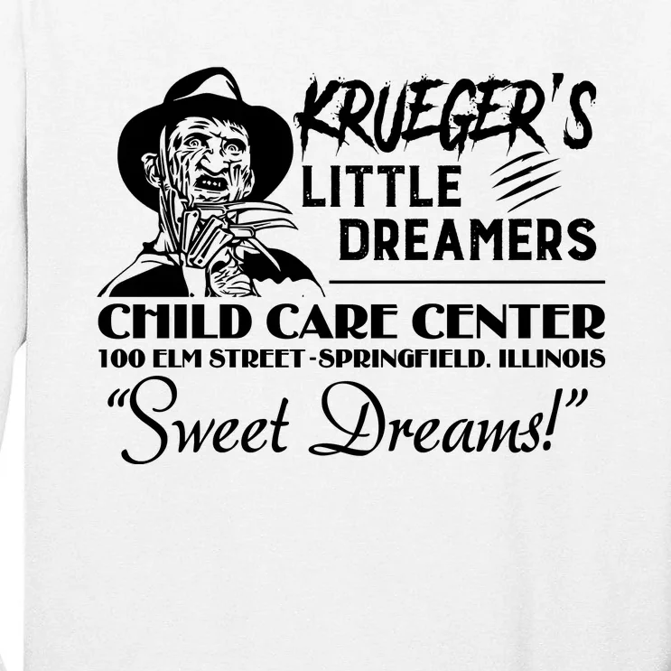 Krueger’S Little Dreamers Sweet Dreams Freddy Halloween Tall Long Sleeve T-Shirt