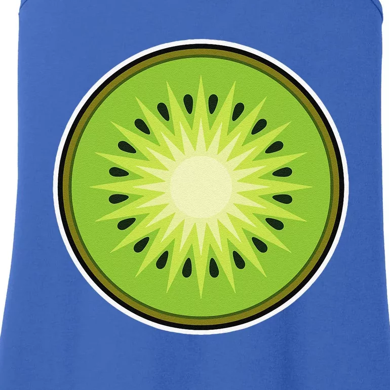 Kiwi Lazy DIY Halloween Costume Funny Tropical Sliced Fruit Ladies Essential Tank