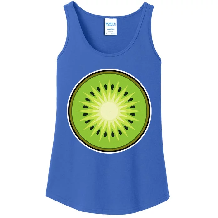 Kiwi Lazy DIY Halloween Costume Funny Tropical Sliced Fruit Ladies Essential Tank