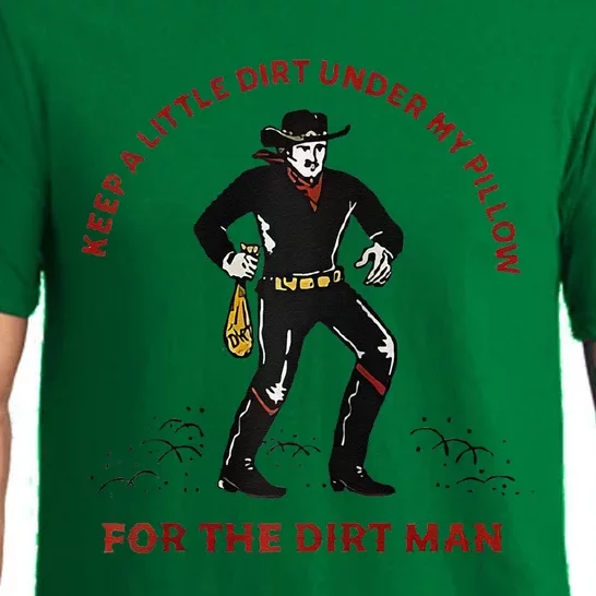 Keep Little Dirt Under My Pillow For The Dirt Man Raglan Baseball Pajama Set