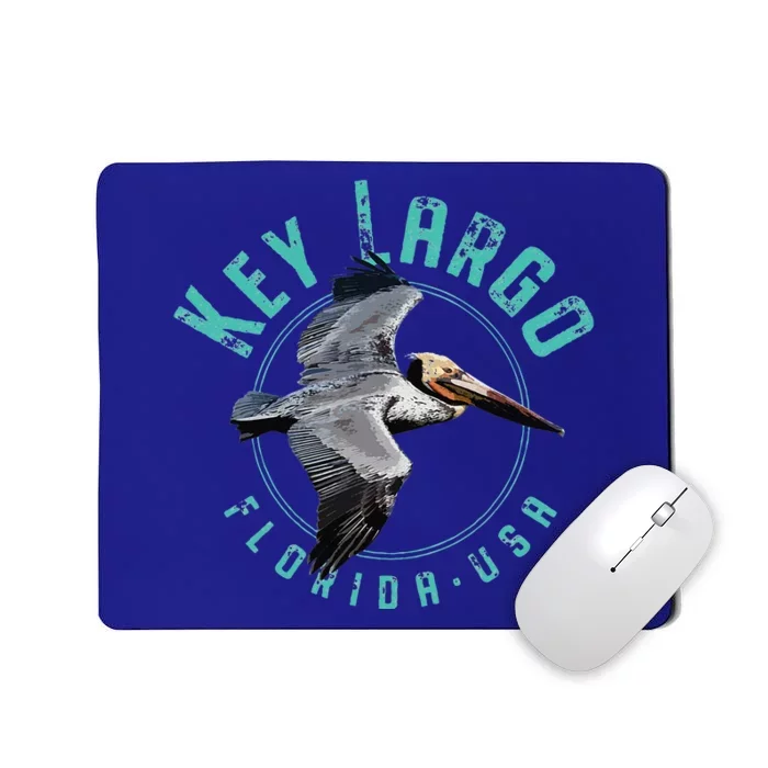 Key Largo Florida Pelican Design Mousepad