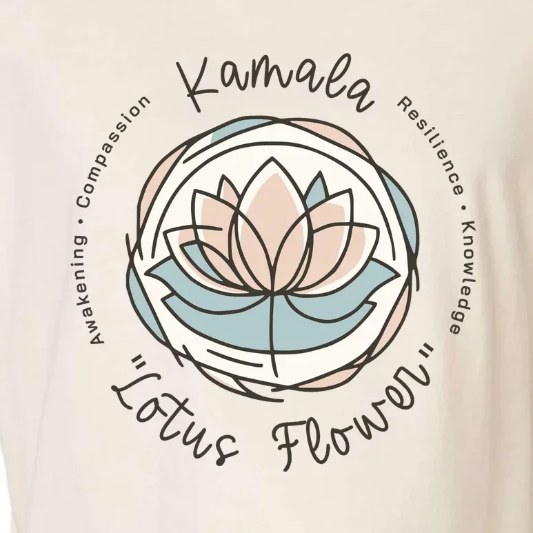 Kamala Lotus Flower Garment-Dyed Women's Muscle Tee