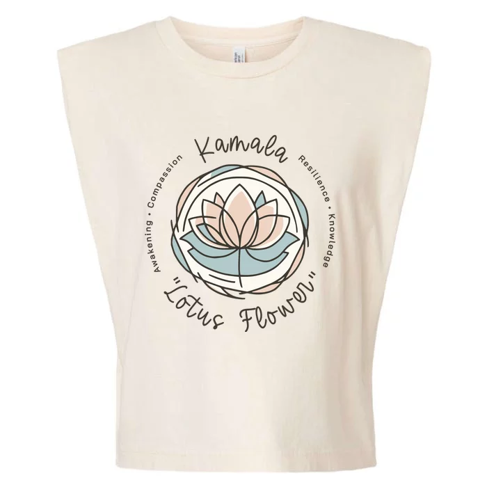 Kamala Lotus Flower Garment-Dyed Women's Muscle Tee