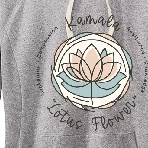 Kamala Lotus Flower Women's Fleece Hoodie