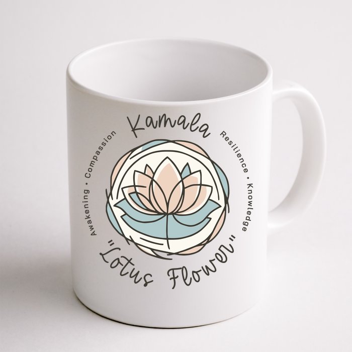 Kamala Lotus Flower Front & Back Coffee Mug