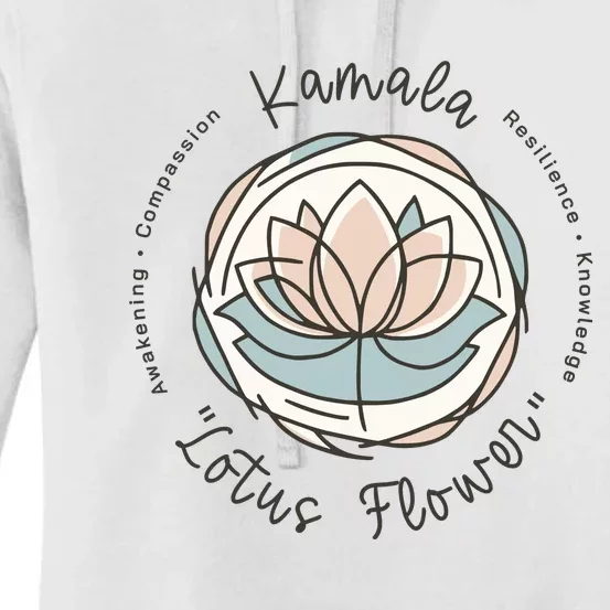 Kamala Lotus Flower Women's Pullover Hoodie