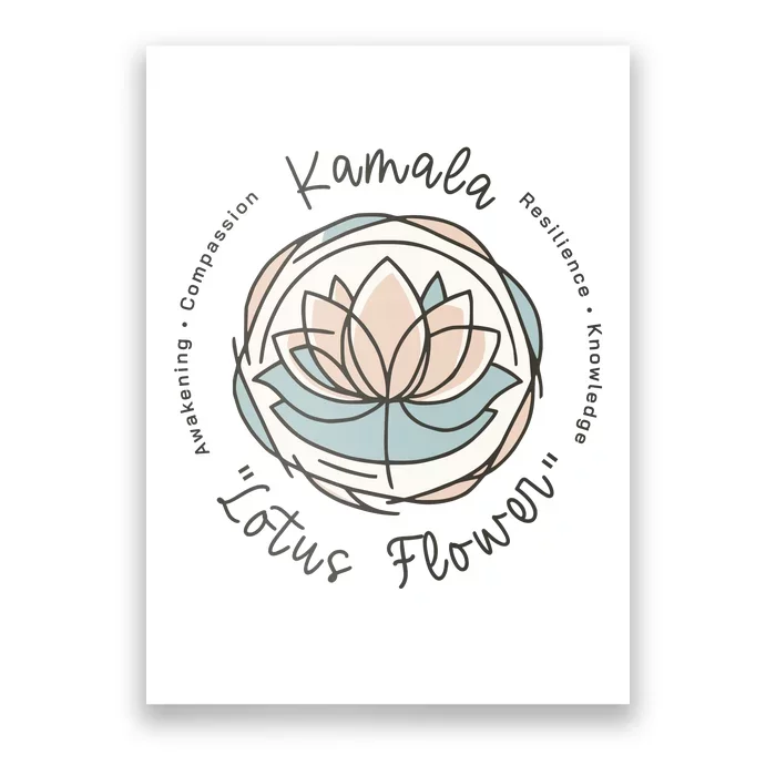 Kamala Lotus Flower Poster