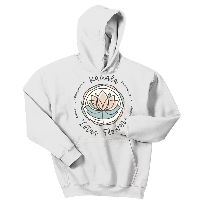 Kamala Lotus Flower Kids Hoodie