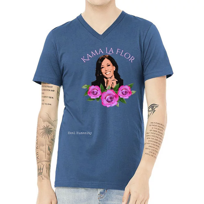 Kama La Flor V-Neck T-Shirt