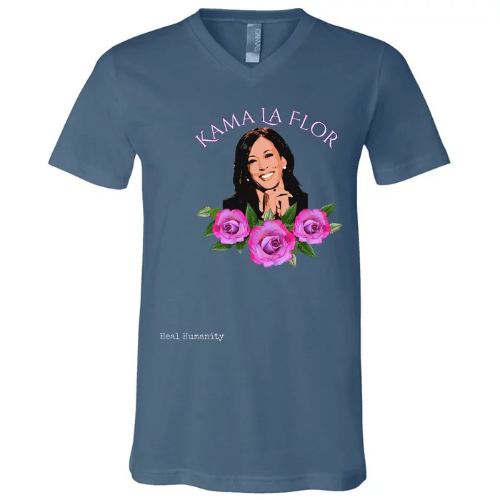 Kama La Flor V-Neck T-Shirt