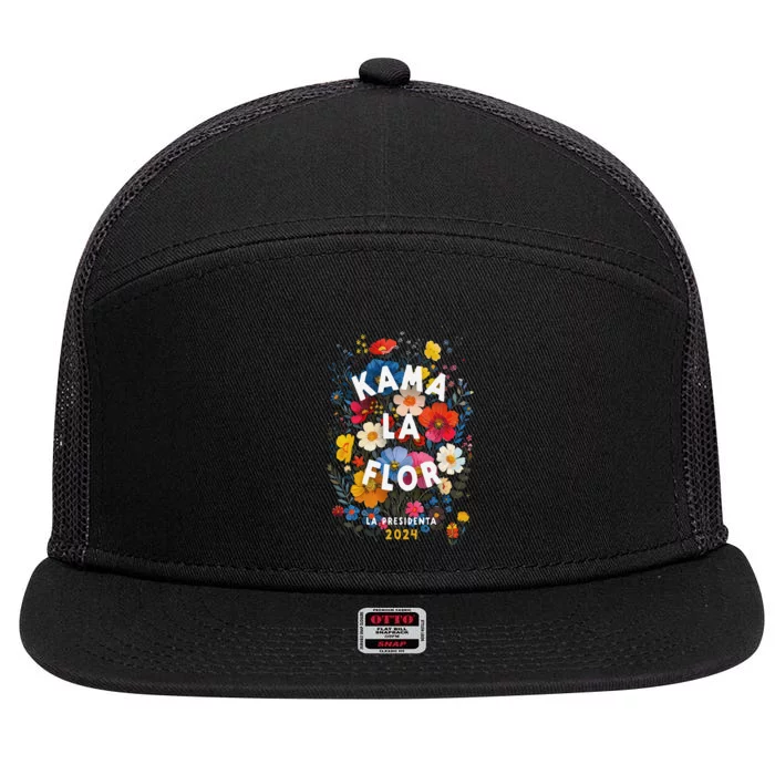 Kama La Flor 2024 7 Panel Mesh Trucker Snapback Hat