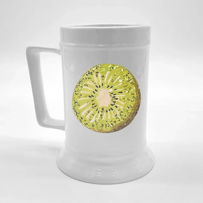 Kiwi Love Fruits Kiwi Costume Men Women Front & Back Beer Stein