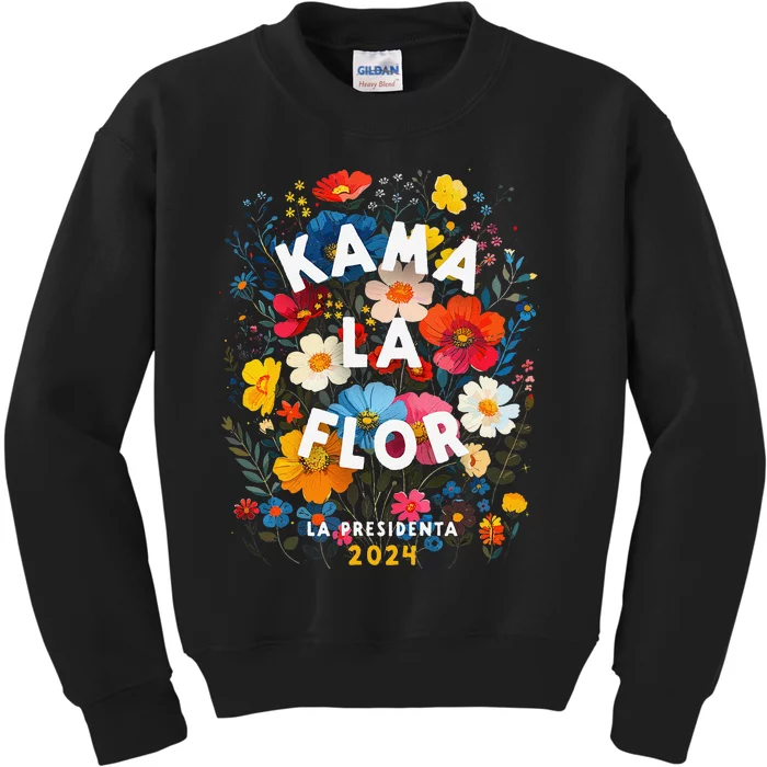 Kama La Flor 2024 Gift Cute Kids Sweatshirt