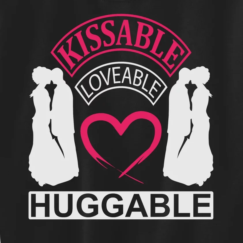 KissAble LoveAble HuggAble Kids Sweatshirt