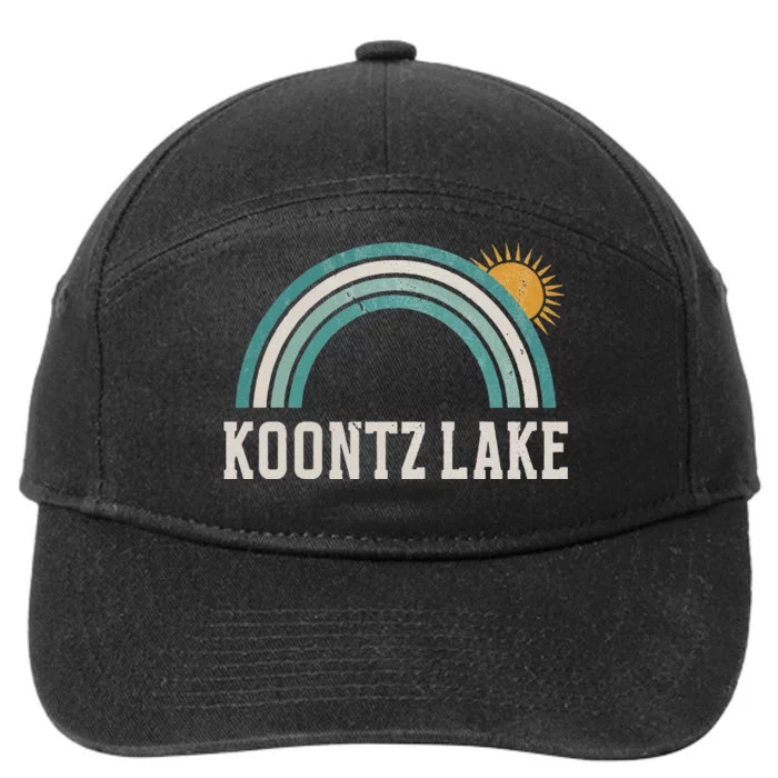 Koontz Lake Indiana Vintage Outdoors 7-Panel Snapback Hat