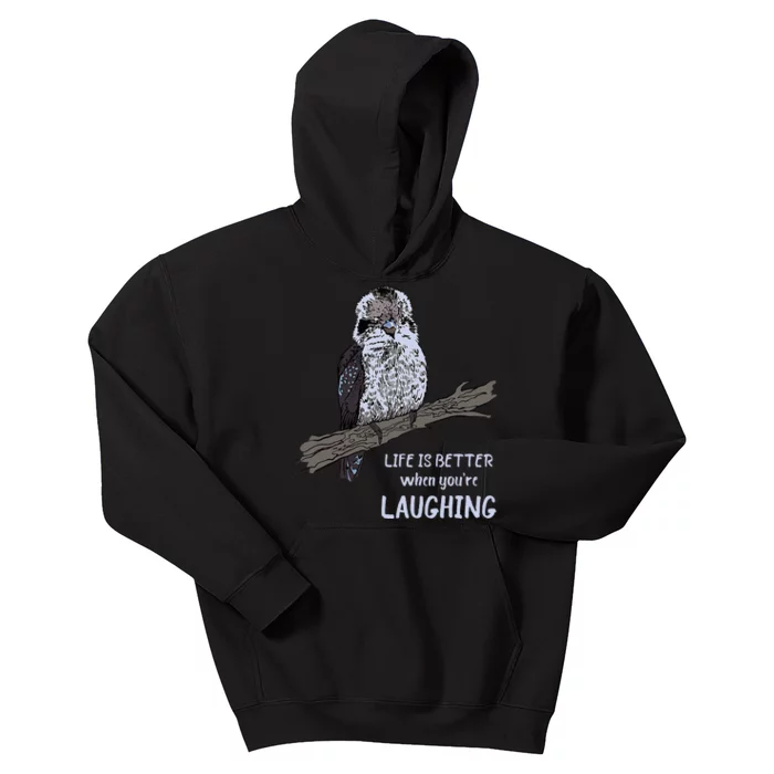 Kookaburra Life Is Better Kookaburra Bird Kookaburra Lover Kids Hoodie