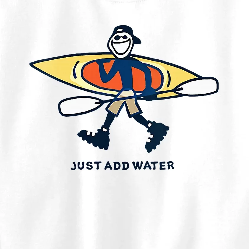 Kayak Lover Just Add Water Kayak Kids Sweatshirt