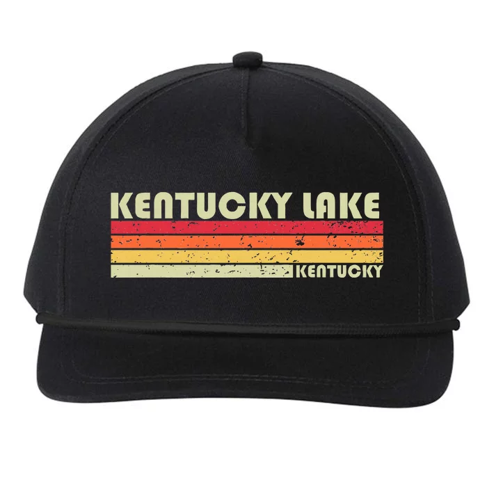 Kentucky Lake Kentucky Funny Fishing Camping Summer Snapback Five-Panel Rope Hat