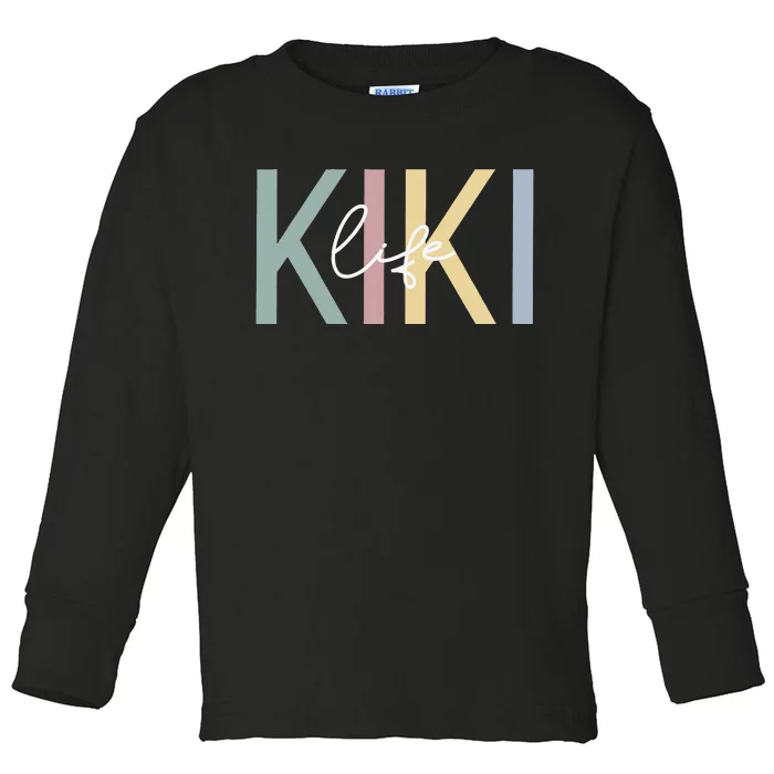 Kiki Life Kiki Grandma Boho Kiki gift for Grandmother Toddler Long Sleeve Shirt