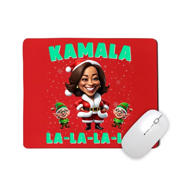 Kamala Lalalala Kamala Harris 2024 Funny Christmas Xmas Mousepad