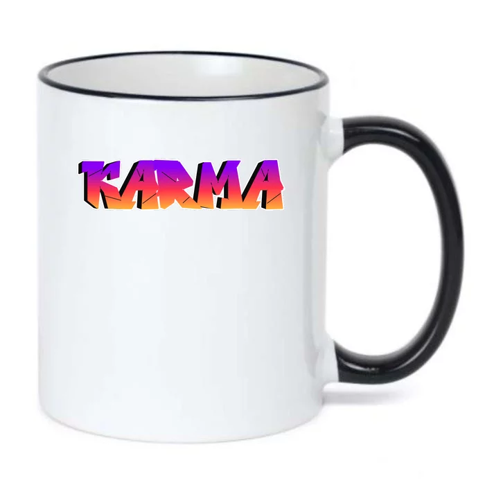 Karma Logo Black Color Changing Mug