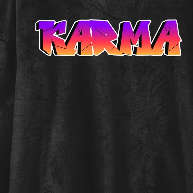 Karma Logo Hooded Wearable Blanket