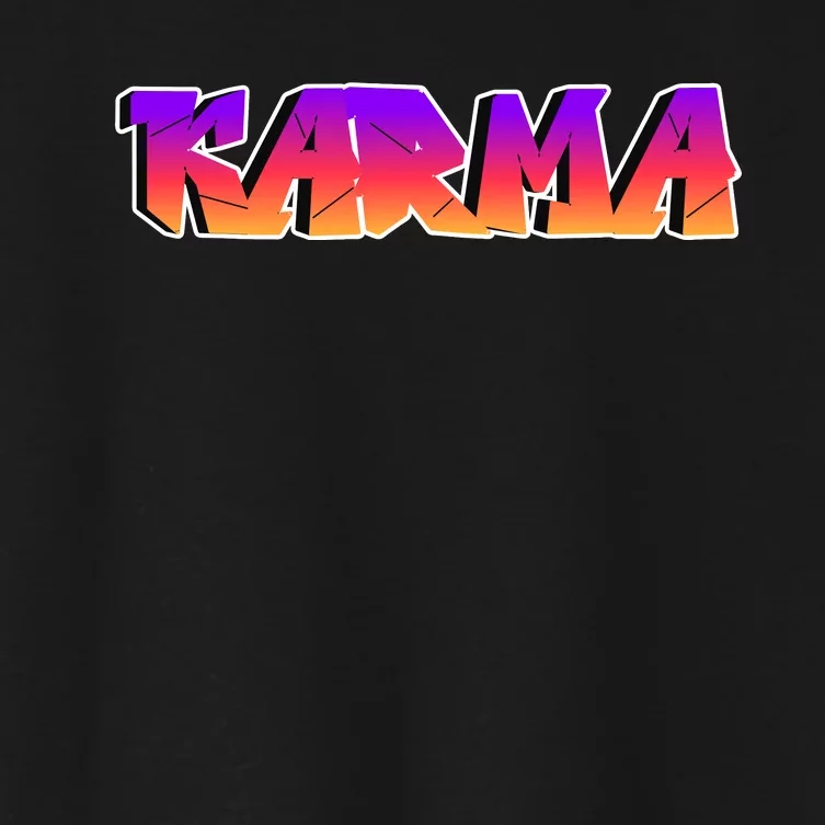 Karma Logo Women's Crop Top Tee