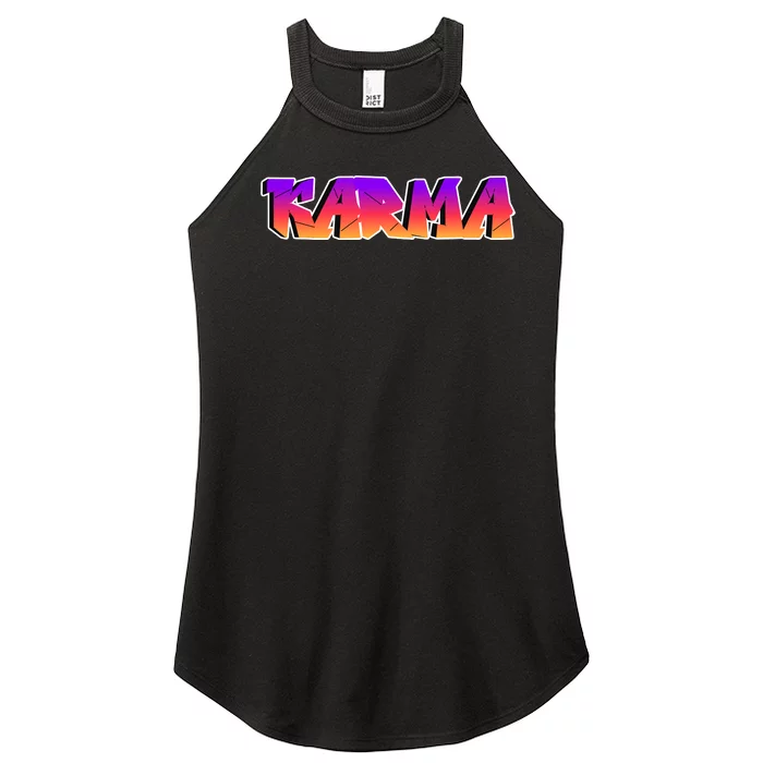 Karma Logo Women’s Perfect Tri Rocker Tank