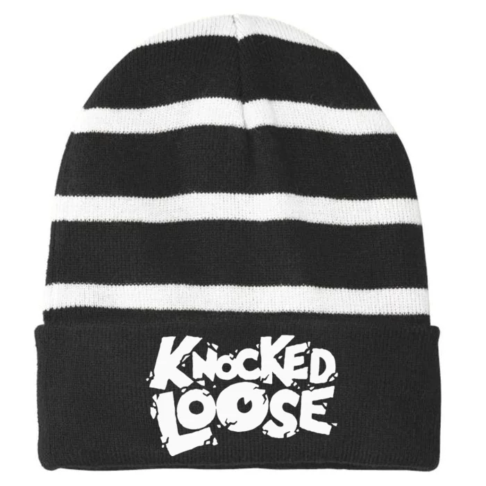 Knocked Loose Striped Beanie with Solid Band