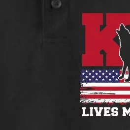 K9 Lives Matter K9 Police Dog Usa American Flag Dry Zone Grid Performance Polo