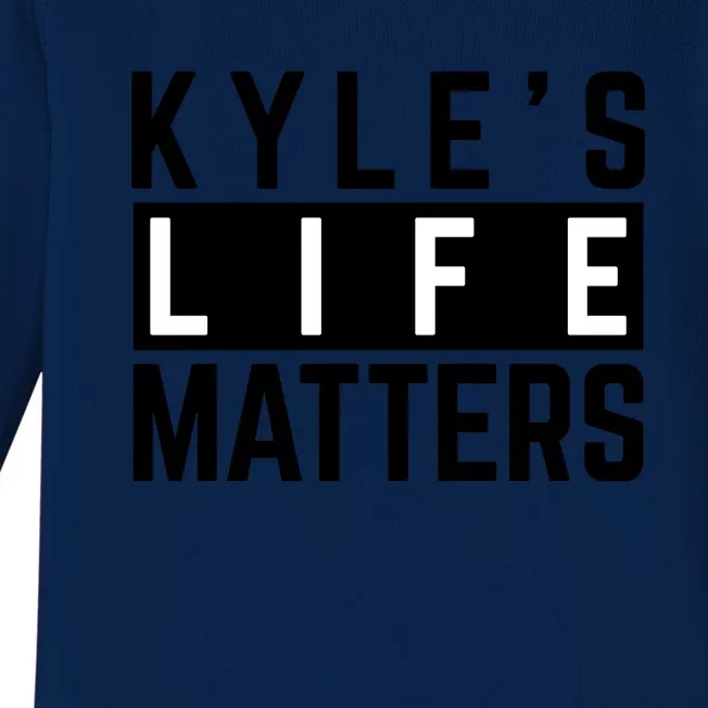 Kyle's Life Matters Shirts Free Kyle Rittenhouse Baby Long Sleeve Bodysuit