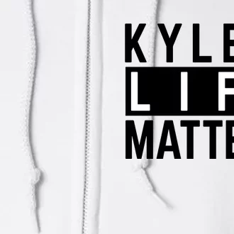 Kyle's Life Matters Shirts Free Kyle Rittenhouse Full Zip Hoodie