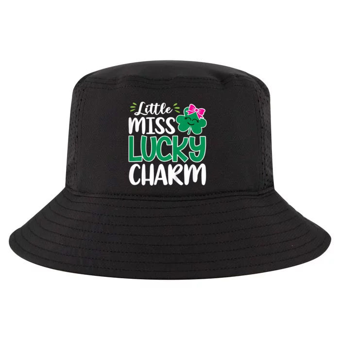 K.i.d.s Little Miss Lucky Charm Shamrock St Patricks Day Girls K.i.d.s Cool Comfort Performance Bucket Hat