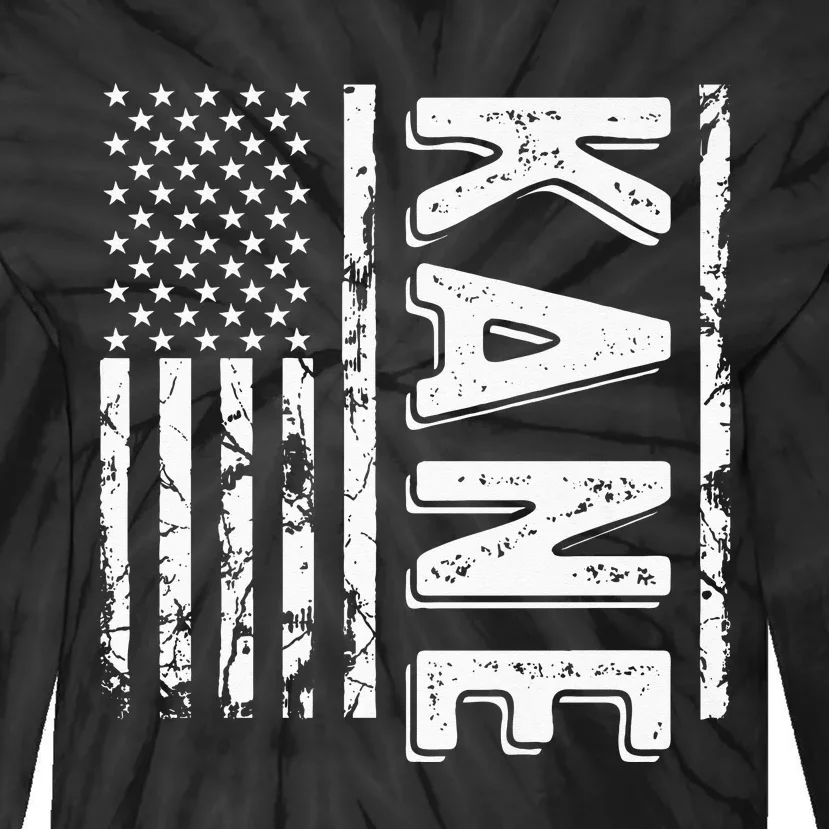 Kane Last Name Funny Surname Team Kane Family Tie-Dye Long Sleeve Shirt