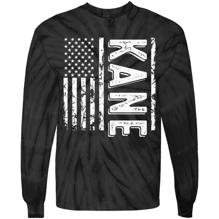 Kane Last Name Funny Surname Team Kane Family Tie-Dye Long Sleeve Shirt