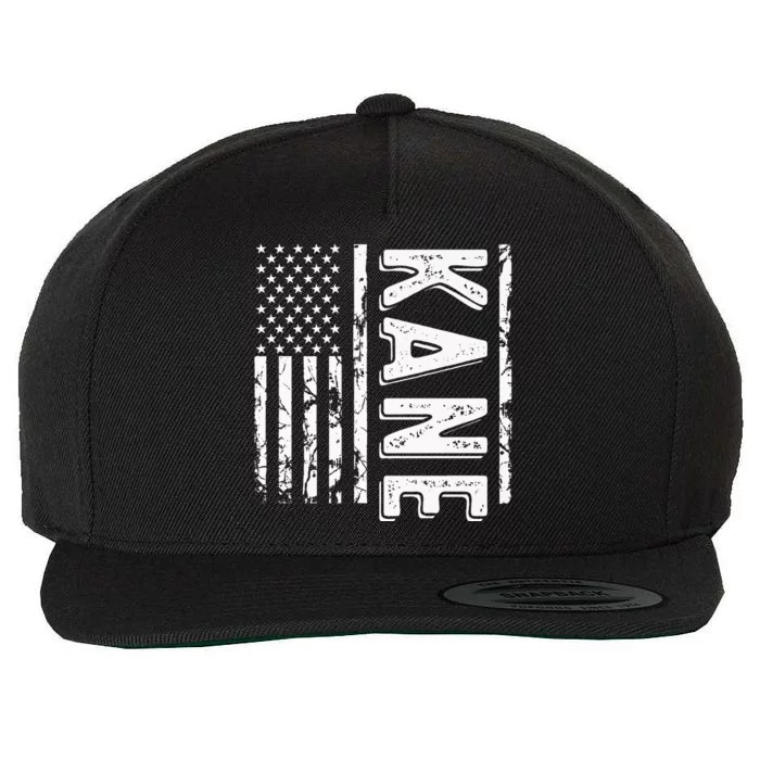 Kane Last Name Funny Surname Team Kane Family Wool Snapback Cap