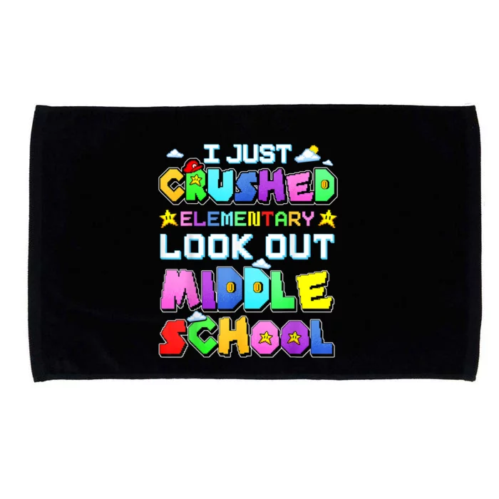 Kids Look Out Middle School Funny Gamer Back To School Microfiber Hand Towel