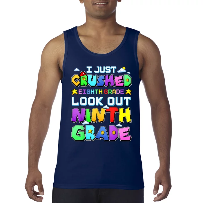 Kids Look Out Ninth Grade Funny Gamer Back To School Tank Top