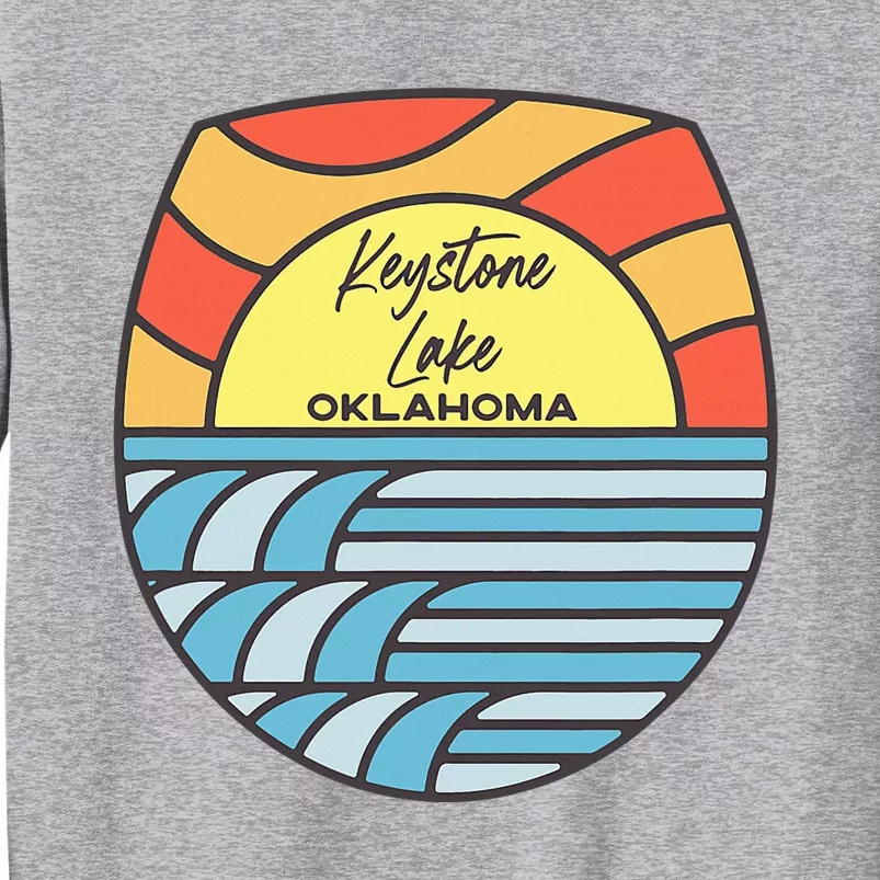 Keystone Lake Oklahoma Ok Sunset Vacation Souvenir Tall Sweatshirt