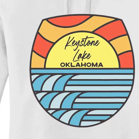 Keystone Lake Oklahoma Ok Sunset Vacation Souvenir Women's Pullover Hoodie