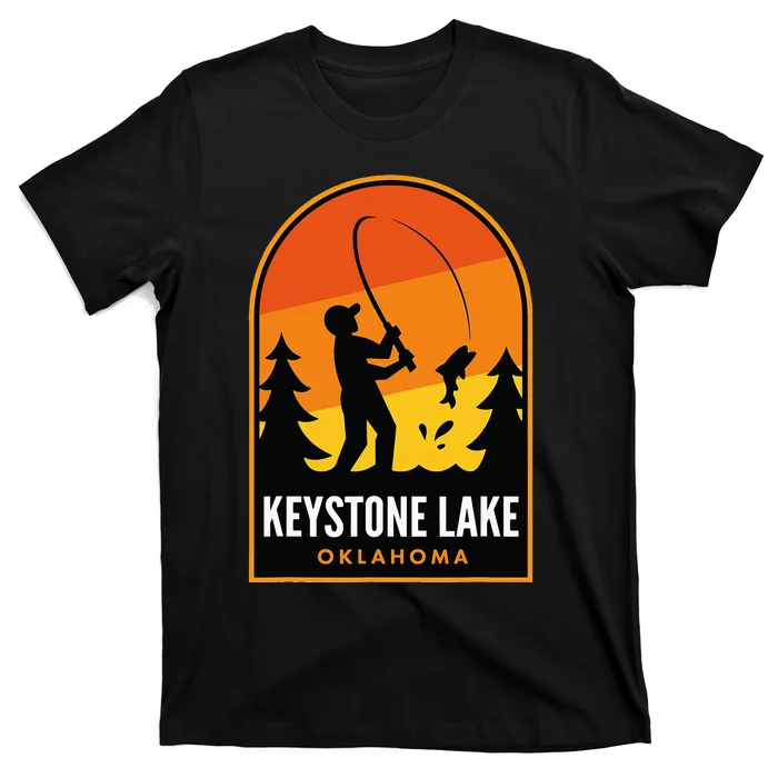 Keystone Lake Oklahoma Fishing T-Shirt