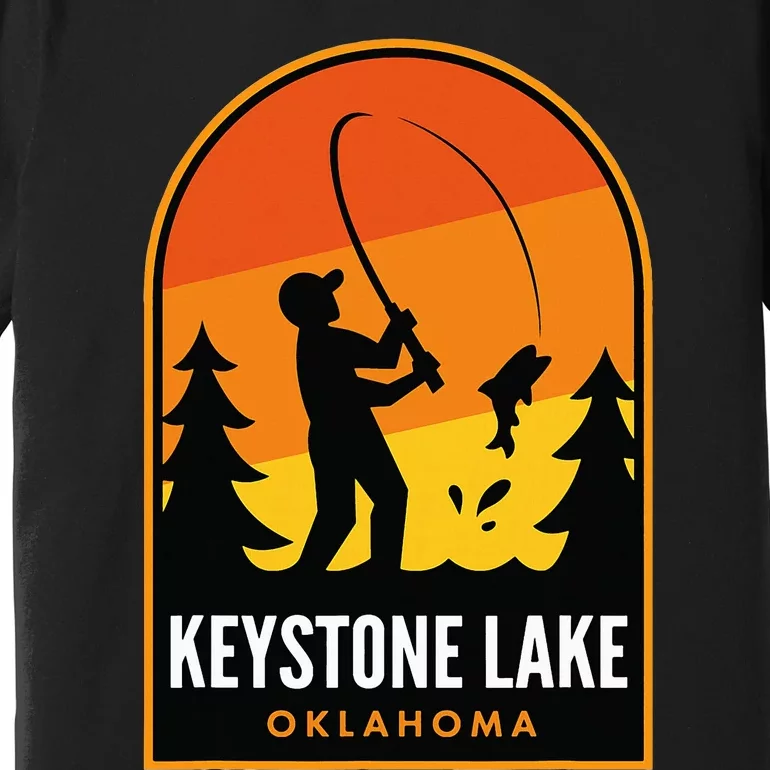 Keystone Lake Oklahoma Fishing Premium T-Shirt