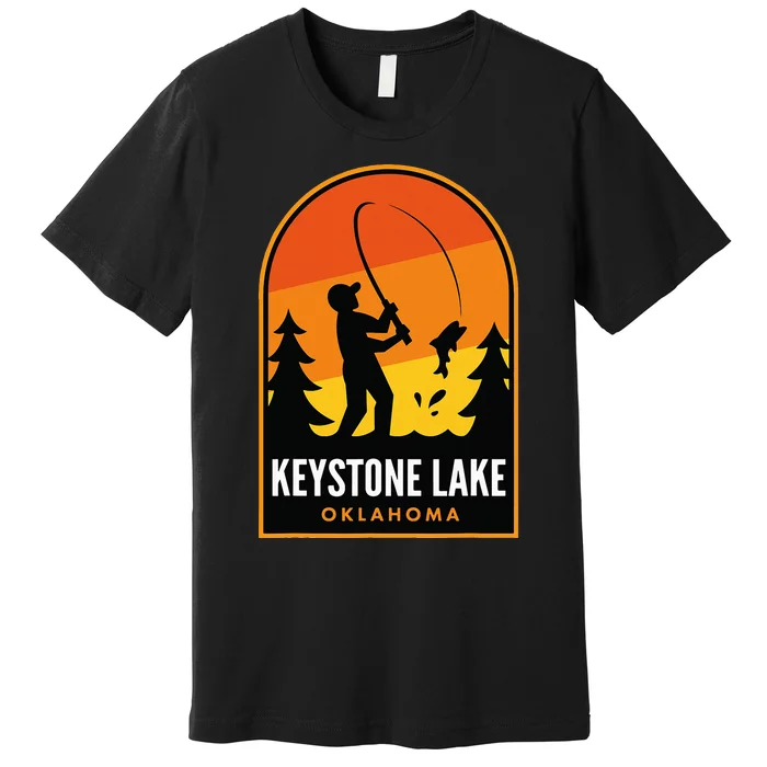 Keystone Lake Oklahoma Fishing Premium T-Shirt