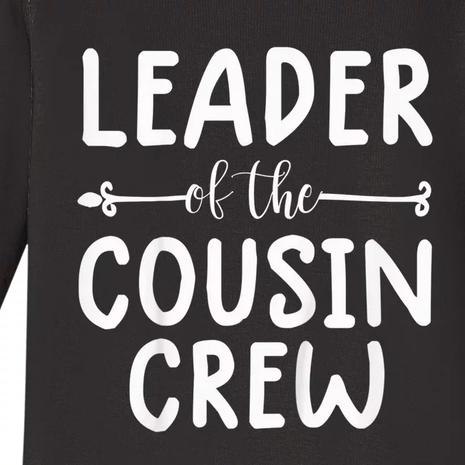 Kid leader of the cousin crew shirt for Kid the cousin crew tee Baby Long Sleeve Bodysuit