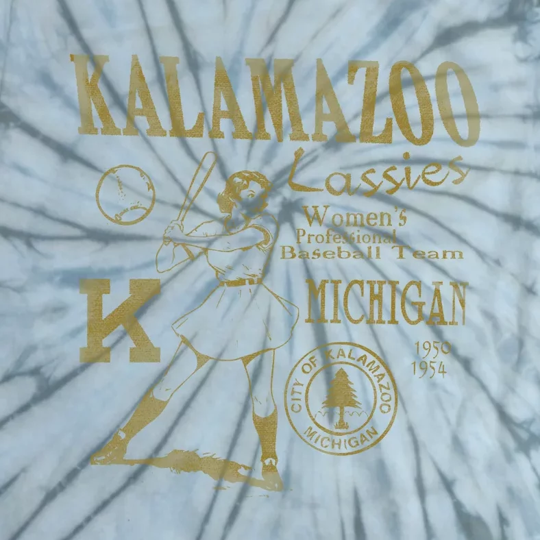 Kalamazoo Lassies Professional Women Baseball Team Tie-Dye T-Shirt